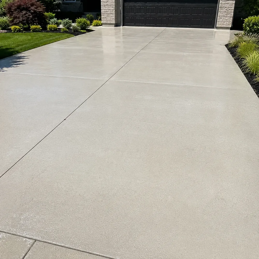 Before and after Concrete Washing